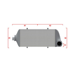 Performance custom intercooler Wagner 600mm x 300mm x 90mm