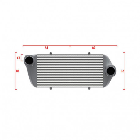 Su misura Performance custom intercooler Wagner 600mm x 300mm x 90mm | race-shop.it