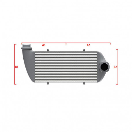 Su misura Performance custom intercooler Wagner 500mm x 400mm x 100mm | race-shop.it