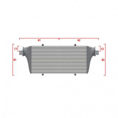 Su misura Performance custom intercooler Wagner 650mm x 400mm x 100mm | race-shop.it