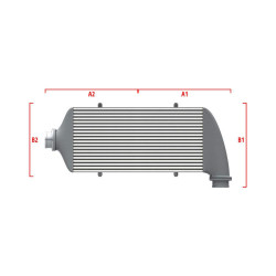 Performance custom intercooler Wagner 600mm x 205mm x 80mm