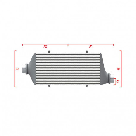 Su misura Performance custom intercooler Wagner 600mm x 300mm x 90mm | race-shop.it