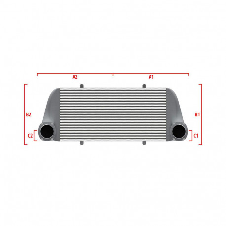 Su misura Performance custom intercooler Wagner 600mm x 300mm x 90mm | race-shop.it