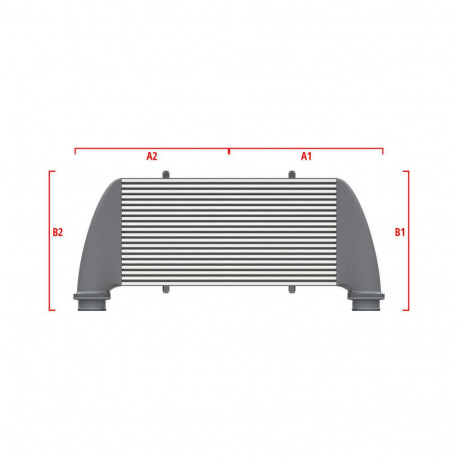 Su misura Performance custom intercooler Wagner 600mm x 300mm x 90mm | race-shop.it