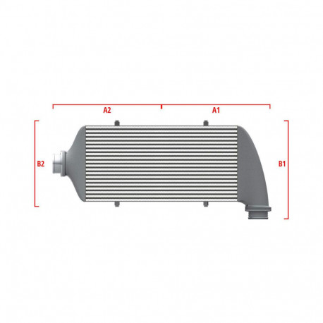 Su misura Performance custom intercooler Wagner 600mm x 300mm x 90mm | race-shop.it