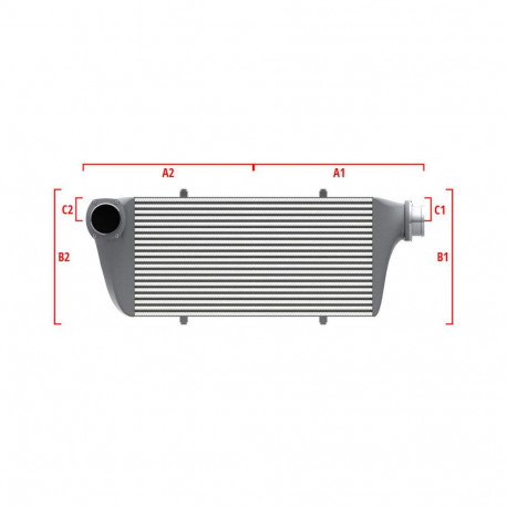 Su misura Competition custom intercooler Wagner 550mm x 400mm x 100mm | race-shop.it