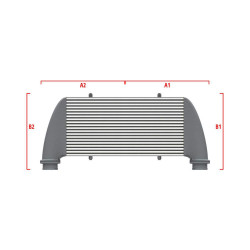 Competition custom intercooler Wagner 550mm x 400mm x 100mm