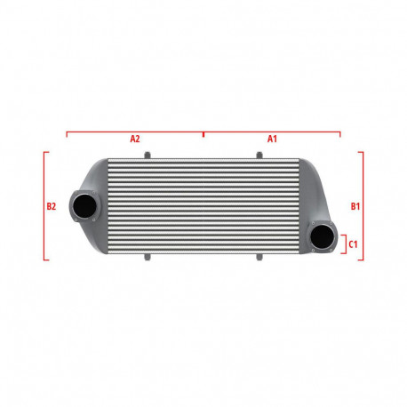 Su misura Competition custom intercooler Wagner 550mm x 400mm x 100mm | race-shop.it