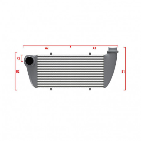 Su misura Performance custom intercooler Wagner 500mm x 205mm x 80mm | race-shop.it