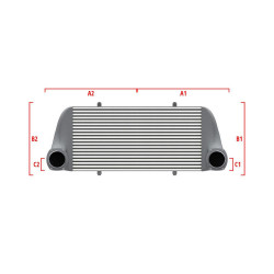 Competition custom intercooler Wagner 500mm x 300mm x 90mm