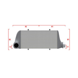 Performance custom intercooler Wagner 600mm x 300mm x 90mm