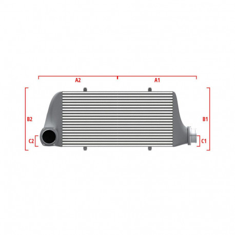 Su misura Performance custom intercooler Wagner 500mm x 205mm x 80mm | race-shop.it