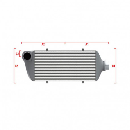 Su misura Performance custom intercooler Wagner 600mm x 205mm x 80mm | race-shop.it