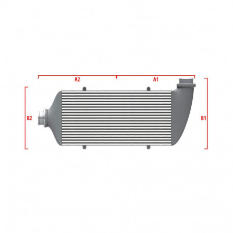 Su misura Competition custom intercooler Wagner 600mm x 205mm x 80mm | race-shop.it