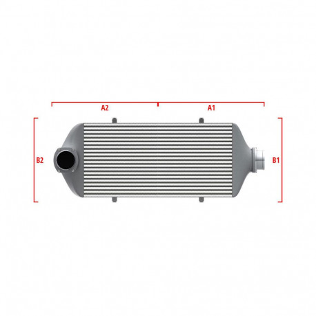 Su misura Competition custom intercooler Wagner 700mm x 205mm x 80mm | race-shop.it