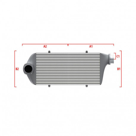 Su misura Competition custom intercooler Wagner 500mm x 300mm x 90mm | race-shop.it