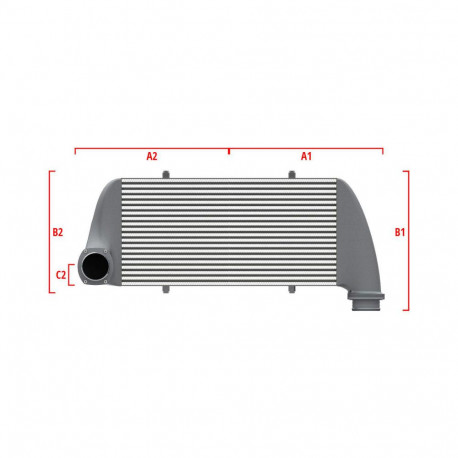 Su misura Performance custom intercooler Wagner 700mm x 300mm x 90mm | race-shop.it