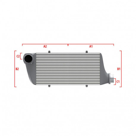Su misura Performance custom intercooler Wagner 700mm x 300mm x 90mm | race-shop.it