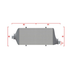 Performance custom intercooler Wagner 550mm x 400mm x 100mm