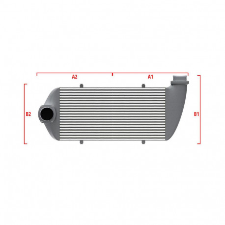 Su misura Performance custom intercooler Wagner 600mm x 300mm x 90mm | race-shop.it