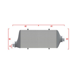 Competition custom intercooler Wagner 700mm x 300mm x 90mm