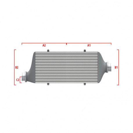 Su misura Competition custom intercooler Wagner 700mm x 300mm x 90mm | race-shop.it