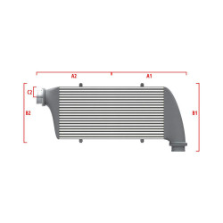 Competition custom intercooler Wagner 500mm x 400mm x 100mm