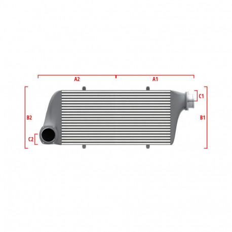 Su misura Competition custom intercooler Wagner 500mm x 205mm x 80mm | race-shop.it