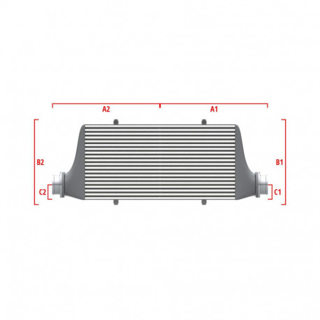 Su misura Performance custom intercooler Wagner 600mm x 205mm x 80mm | race-shop.it