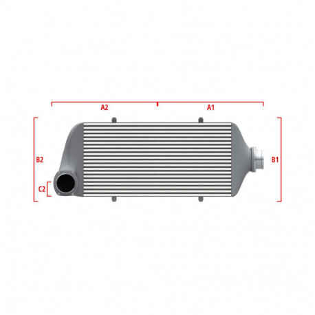 Su misura Performance custom intercooler Wagner 600mm x 205mm x 80mm | race-shop.it