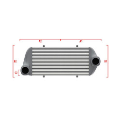 Performance custom intercooler Wagner 600mm x 205mm x 80mm