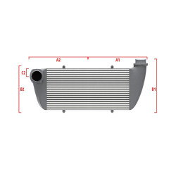 Performance custom intercooler Wagner 500mm x 300mm x 90mm