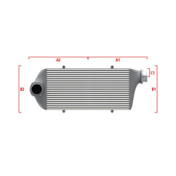 Performance custom intercooler Wagner 700mm x 300mm x 90mm