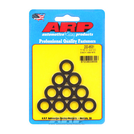 Bulloneria ARP ARP "7/16"ID 3/4"OD .120"TH nero cuscinetto" (10pz) | race-shop.it