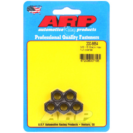 Bulloneria ARP ARP dadi (testa esagonale, neri), 3/8-16, 5 pz | race-shop.it