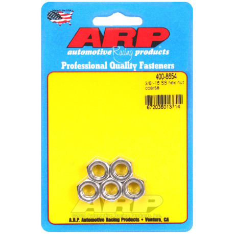 Bulloneria ARP ARP dadi (inox, testa esagonale), 3/8-16, 5 pz | race-shop.it