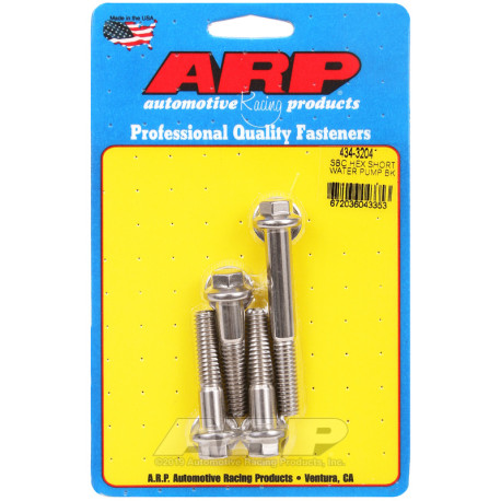 Bulloneria ARP ARP kit viti pompa acqua per Chevrolet Small Block (inox, testa esagonale) | race-shop.it