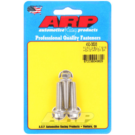Bulloneria ARP ARP kit viti motorino avviamento per Ford 3 (inox, testa esagonale), 5/16 | race-shop.it