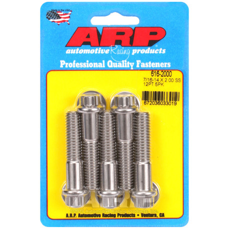 Bulloneria ARP ARP viti (inox, testa a 12 punte), 7/16-14 × 50,8 mm, 5 pz | race-shop.it
