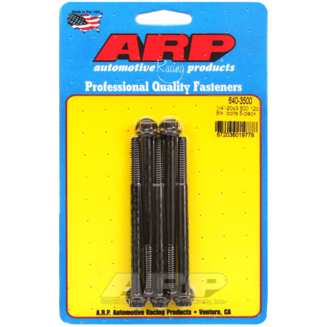 Bulloneria ARP ARP viti (testa a 12 punte, neri), 1/4-20 × 88,9 mm, 5 pz | race-shop.it