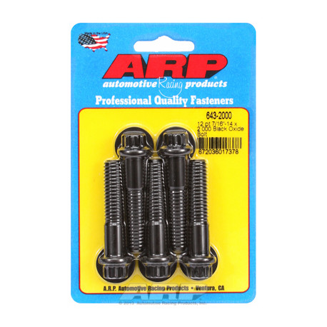 Bulloneria ARP "7/16""-14 x 2.000 12pt ossido nero bulloni" (5pz) | race-shop.it