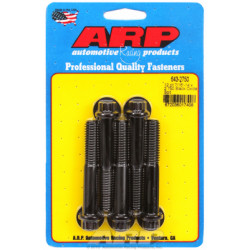 "7/16""-14 x 2.750 12pt ossido nero bulloni" (5pz)