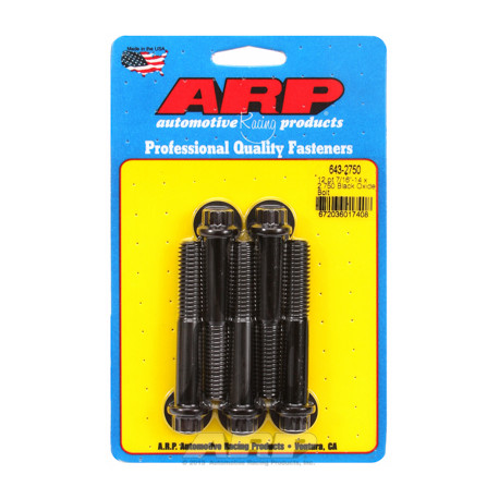 Bulloneria ARP "7/16""-14 x 2.750 12pt ossido nero bulloni" (5pz) | race-shop.it