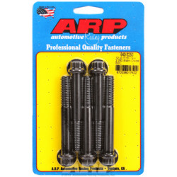"7/16""-14 x 3.250 12pt ossido nero bulloni" (5pz)