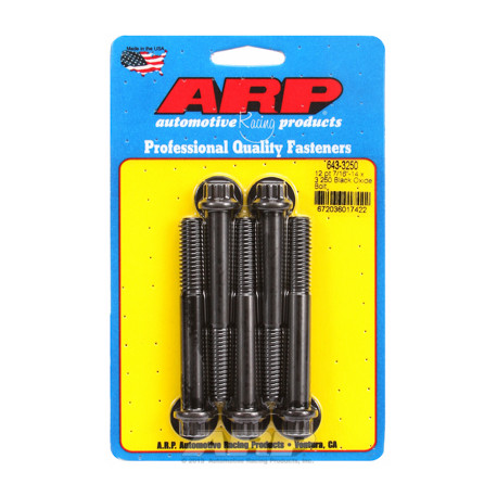 Bulloneria ARP "7/16""-14 x 3.250 12pt ossido nero bulloni" (5pz) | race-shop.it