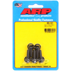 ARP viti (testa esagonale, neri), M6×1.00 × 20 mm, 5 pz
