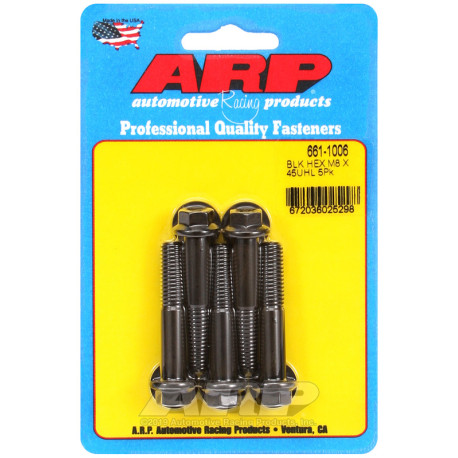 Bulloneria ARP ARP viti (testa esagonale, neri), M8×1.25 × 45 mm, 5 pz | race-shop.it