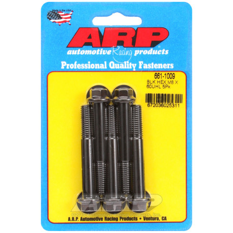 Bulloneria ARP ARP viti (testa esagonale, neri), M8×1.25 × 60 mm, 5 pz | race-shop.it