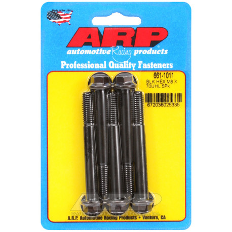 Bulloneria ARP ARP viti (testa esagonale, neri), M8×1.25 × 70 mm, 5 pz | race-shop.it