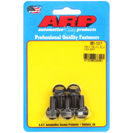 Bulloneria ARP ARP viti (testa esagonale, neri), M8×1.25 × 16 mm, 5 pz | race-shop.it